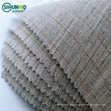 China Hotsale Woven Wool Hair Interlining Canvas Fabric for Uniform Suit